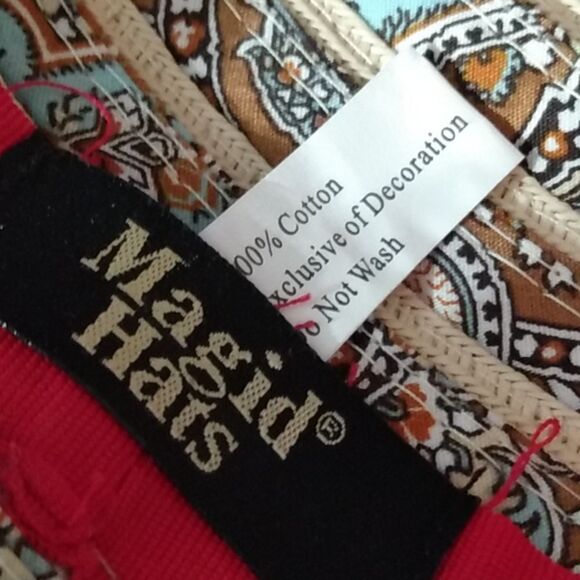 Magid Hats Tan and Brown w/ Paisley Print - Picture 6 of 12